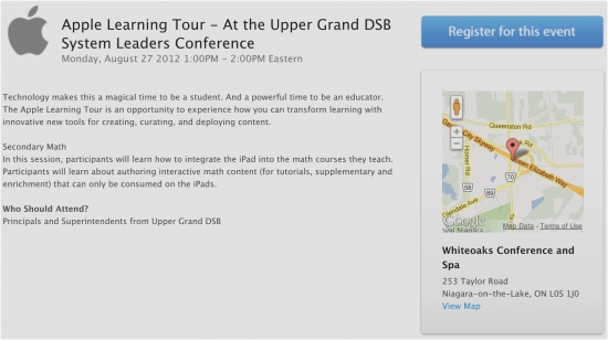 Join Me @ Apple Learning Tour – Upper Grand DSB System Leaders Conference