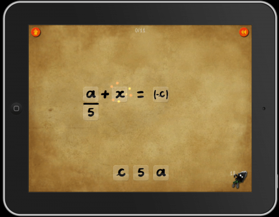 iPad DragonBox+ Math App Easy Way to Solve Equations