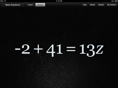 Algebra Touch Math iPhone iPad App | Opposite Operations