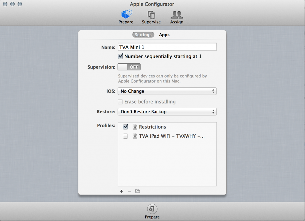 Setup iPad With Apple Configurator