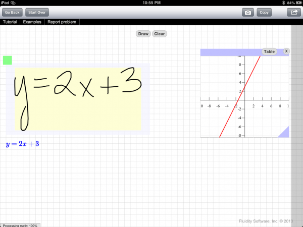 FluidMath 2013 - Bring Your Handwritten Math to Life