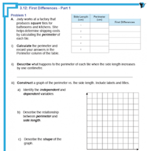 3.5 – First Differences | Math Task Template
