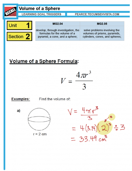 Volume of a Sphere - Layar Trigger