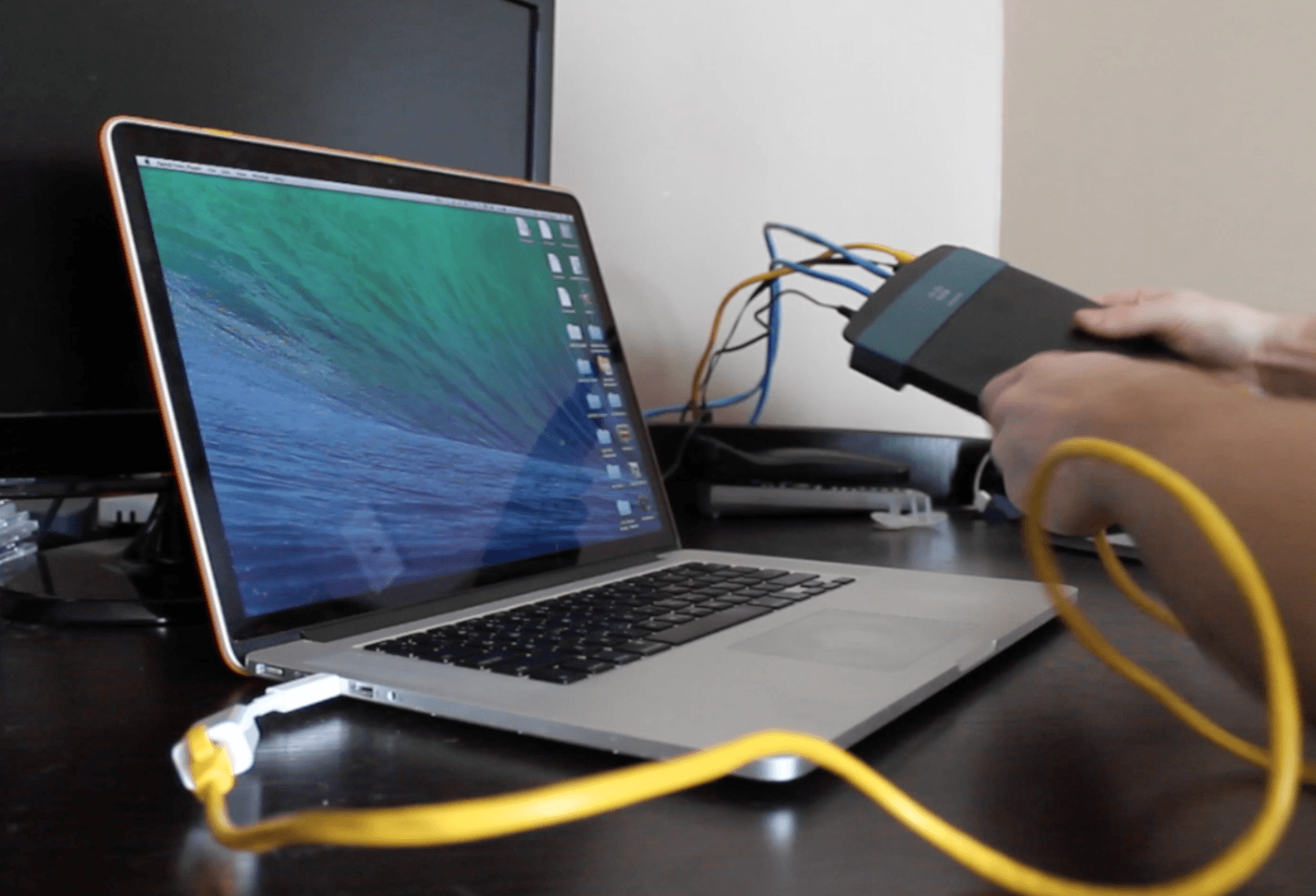 connect laptop to desktop with ethernet cable for internet mac