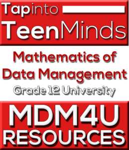 MDM4U Grade 12 Data Management Mathematics