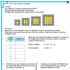 7.6 – Problem Solving With Patterns | Math Task Template