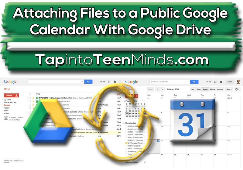 google calendar with google drive