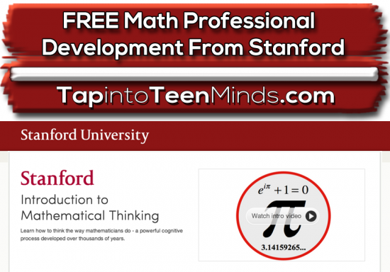 Free Math Professional Development From Stanford