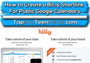 How to Create a Bit.ly Shortlink For Sharing Your Public Google Calendar