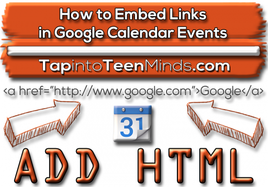 How to Embed Links in Shared Public Google Calendar Events