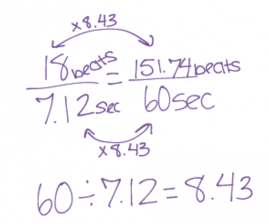 Baby Beats - Typical Proportional Reasoning Solution