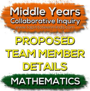 MYCI Proposed Team Member Details