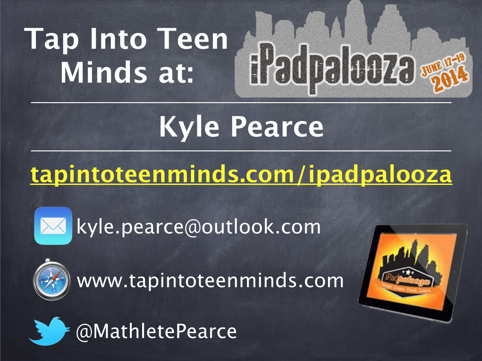 iPadpalooza 2014 Tap Into Teen Minds Session