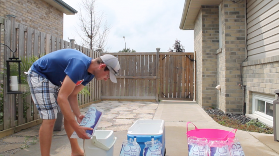 Ice Buckets 3 Act Math Task - Pouring in Bags of Ice