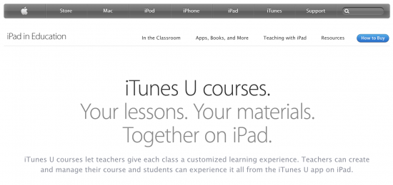 iTunes U Courses - LMS for iPads