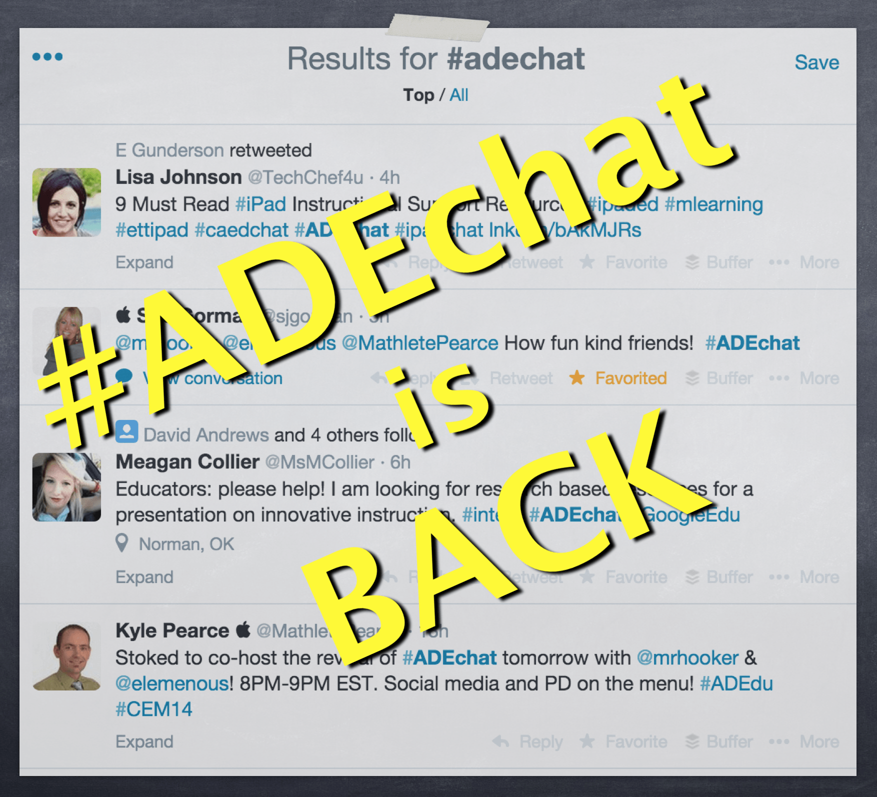 Reviving the #ADEchat Twitter Hashtag Bi-Weekly on Tuesdays