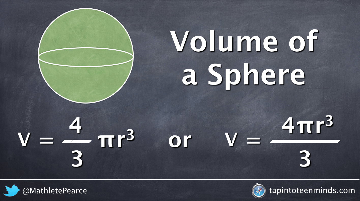 What is the formula for volume in math?