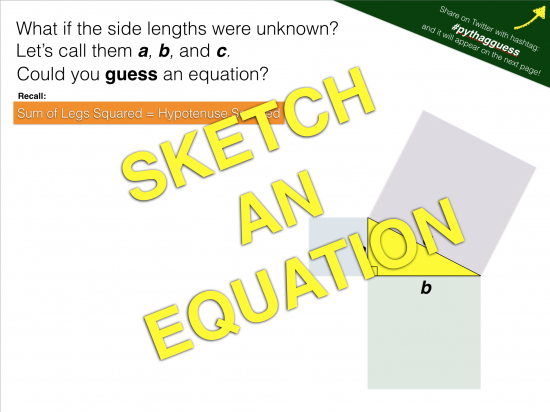 Sketch an Equation for Pythagorean Theorem