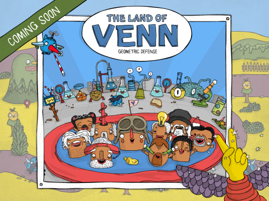 The Land of Venn - Geometric Defense iOS App Coming November