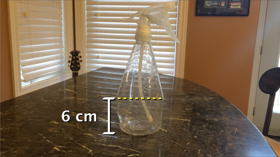Act 2 Information - Height of the Cylinder Portion of the Spray Bottle