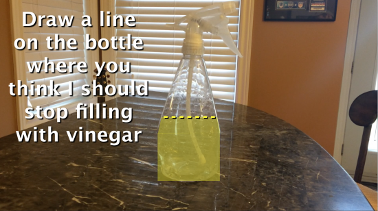 Will The Vinegar Will Stop Above The Cylinder/Cone Dividing Line?