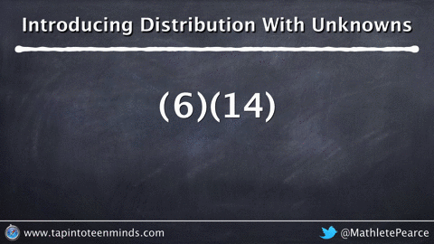 Introducing Distribution With a Variable 6 times x + 4