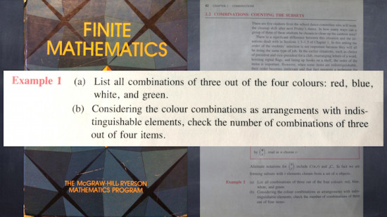 Two Groups of Math Students - Textbooks and Abstraction