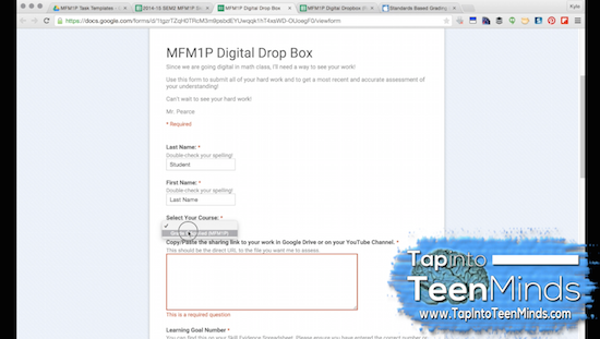 Digital Assessment Workflow With Google Drive & Google Sheets Digital Dropbox Form