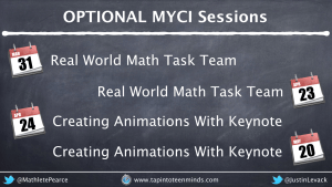 Expression of Interest in Optional MYCI Professional Development Sessions