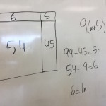 9 times x + 5 equals 99 - Number Sense Algebra and Distribution Student Exemplar 7