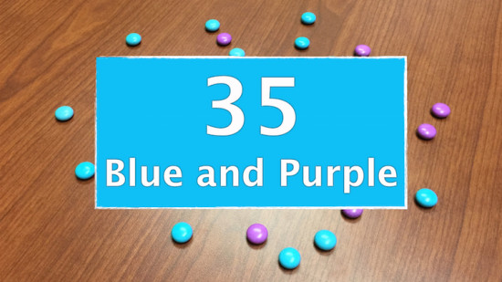 Counting Candies Sequel - Number of Blue And Purple