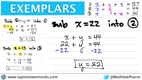 Counting Candies Sequel Exemplar With Short System of Equations 