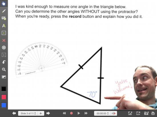 Explain Everything Math Learning Journey - Isosceles Triangle Theorem