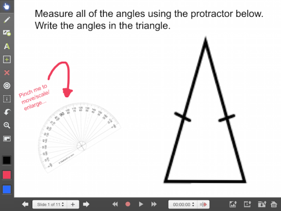 Explain Everything Math Learning Journey - Using the Protractor