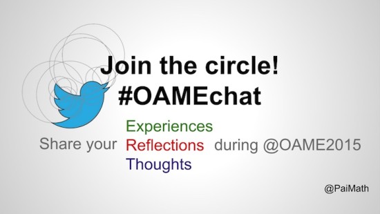OAMEchat 2015 Twitter Chat Graphic