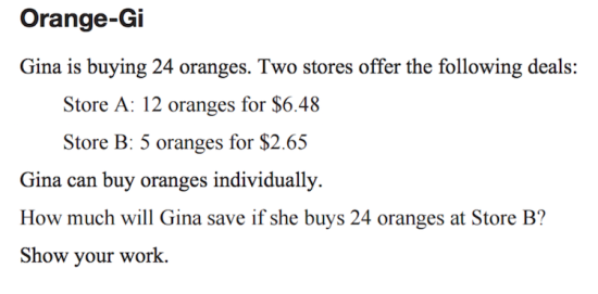 Why We Must Model The Interconnections in Math - Orange-Gi EQAO Sample Open Response Unit Rate Problem