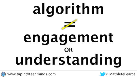 Unmasking Education's Biggest Buzzword - Using an Algorithm doesnt imply engagement or understanding