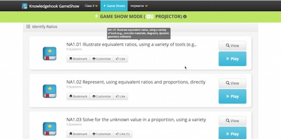 Knowledgehook Gameshow Press View to See The Question Details