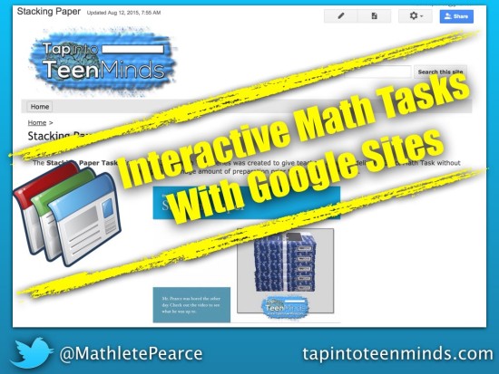 Interactive Math Tasks With Google Apps