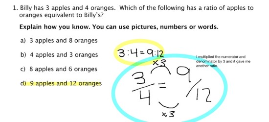 Assessment 1 - Question 1 - Ratios Proportions Student Exemplar