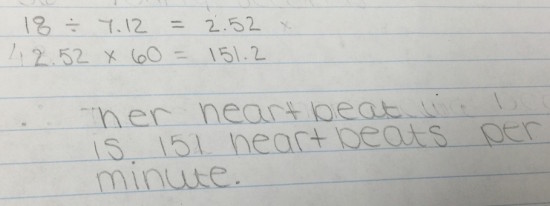 Baby Beats 3 Act Math - Exemplar - Unit Rate How Many Beats Per Second