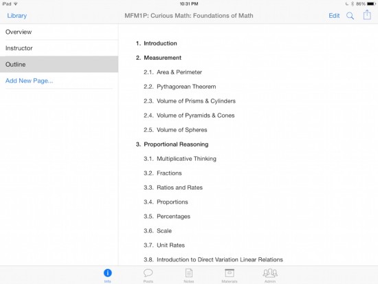 Curious Math iTunes U Course - 02 Course Outline and Topics