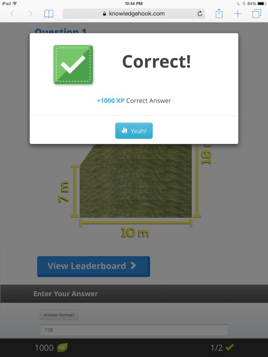 Curious Math iTunes U Course - 15 Knowledgehook Gameshow CORRECT