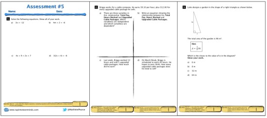 Assessment 5 Solving Linear Equations Screenshot