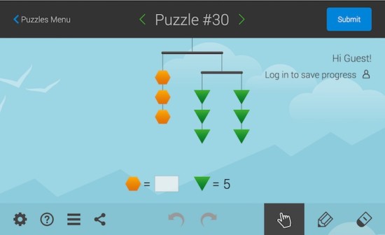 SolveMe Mobile Solving Equations Puzzle 30