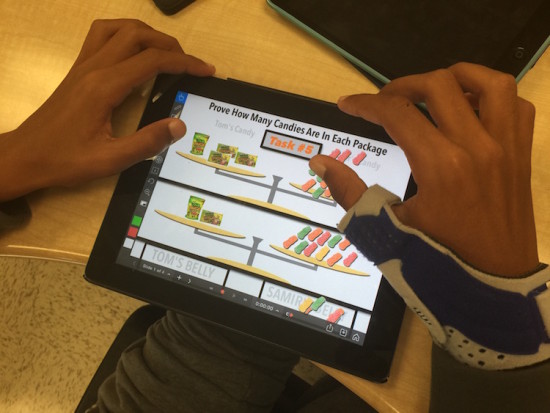 Solving Equations Using Sour Patch Kids and Explain Everything