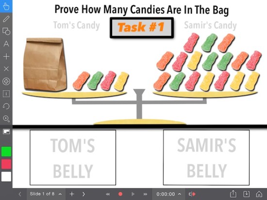 Sour Patch Kids - Solving Equations Visually - Task 1