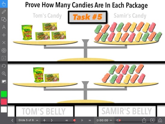 Sour Patch Kids - Solving Equations Visually - Task 5