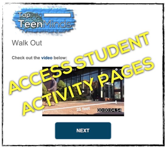 Walk Out Student Activity Page Screenshot - ACCESS