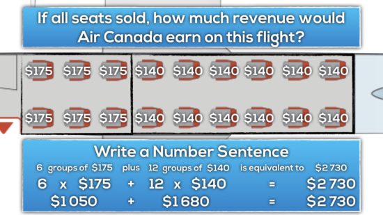 Airplane Task Extensions - Algebra - Revenue Number Sentence